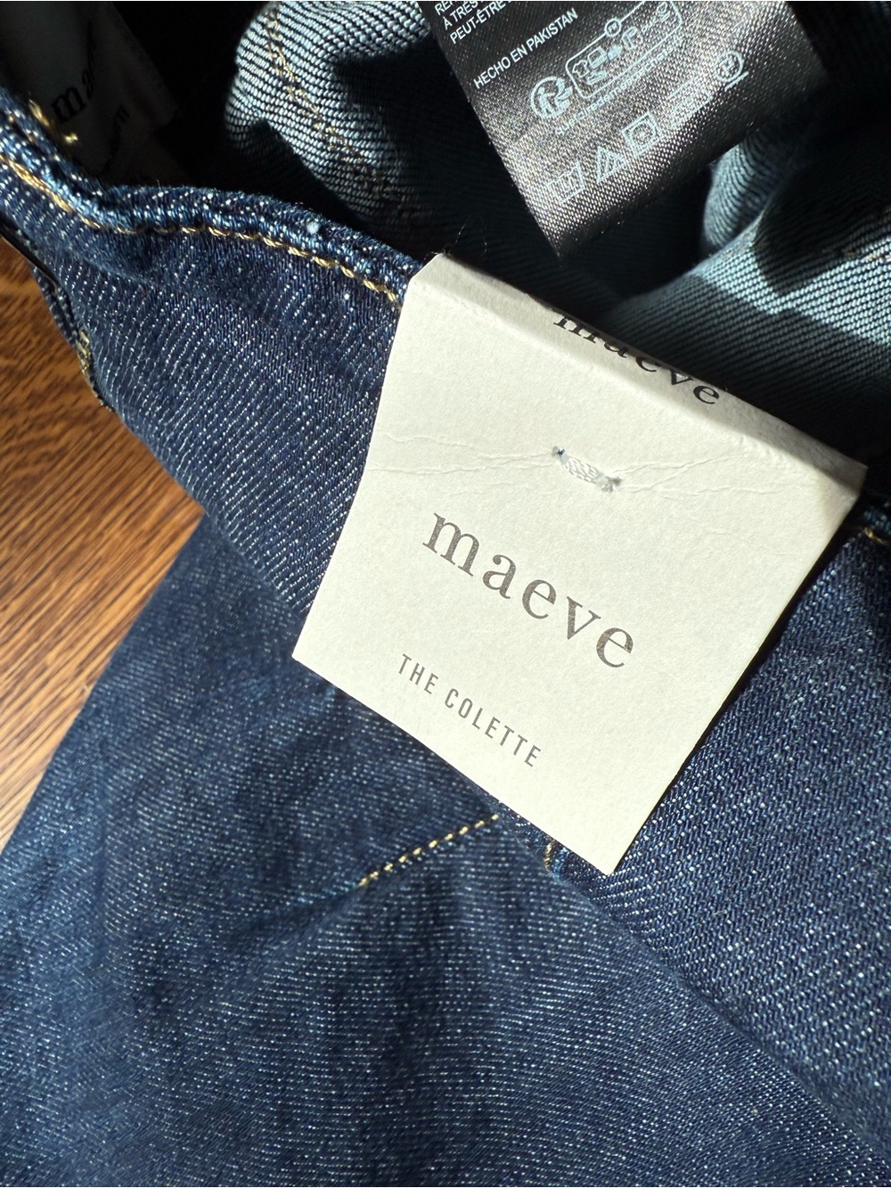 NWT ANTHROPOLOGIE Maeve Colette Ruffle Crop Wide Leg Jeans Patch Pocket 24 - Picture 7 of 9